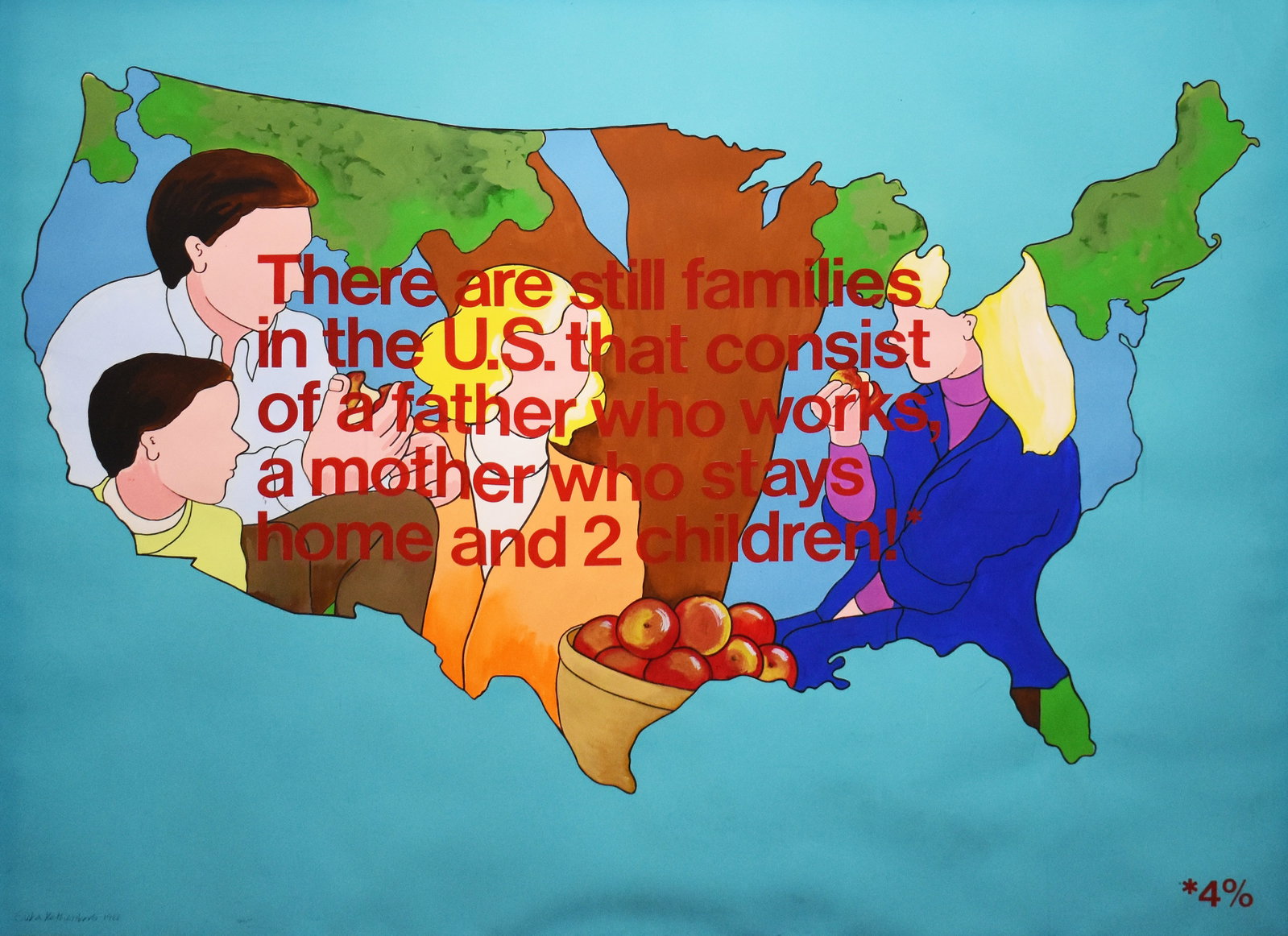 Erika Rothenberg (1950): Traditional American Families, 1988 (1 of 6)