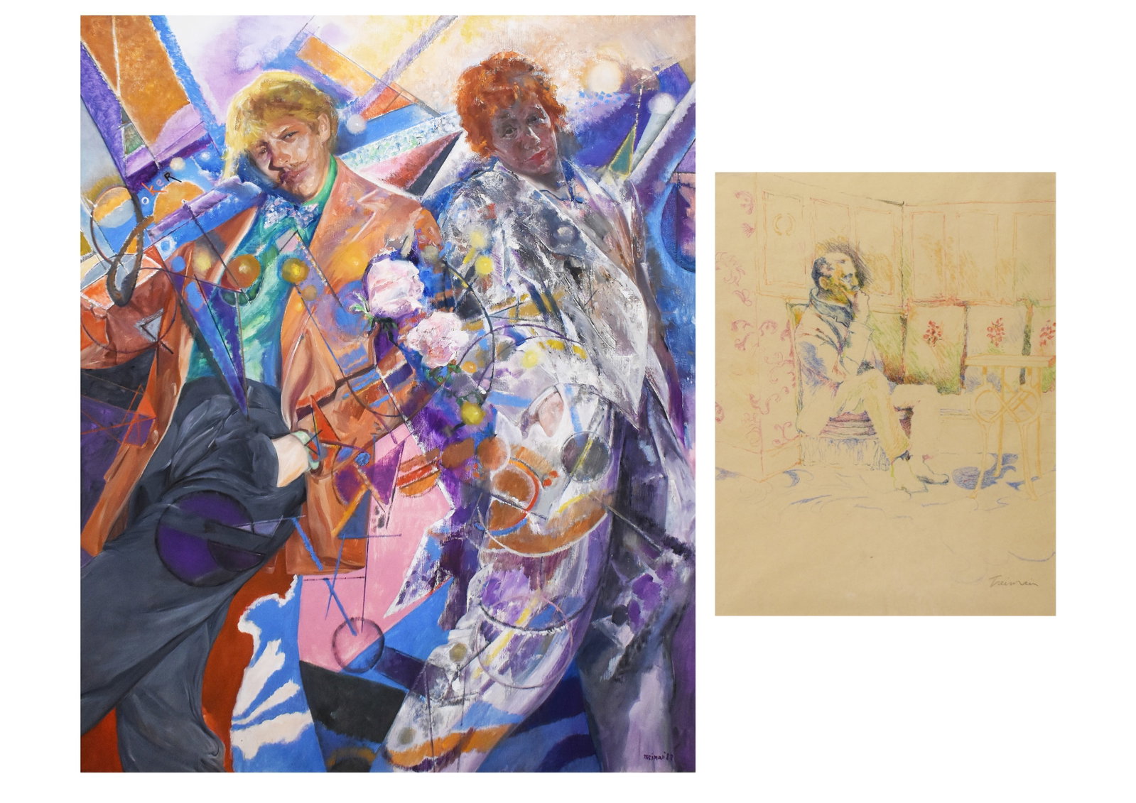 LOT OF 2: Joyce Treiman (1922-1991) (1 of 12)