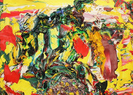 Michael Reafsnyder, Untitled, 1997: Oil on panel Signed and dated on verso Provenance: Western Project, Los Angeles, CA, tag on verso; Exhibited Artist’s first exhibition at Blum and Poe, Los Angeles Image: 10 x 14 inches