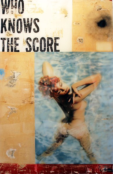 Greg Miller, Who Knows the Score, 2010: Mixed media and resin on panel Signed, titled and dated in ink on verso Image: 70 x 44 inches