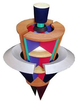 John Okulick: Little Soldier: John Okulick: Little Soldier, 1988, Wood construction with pigment, Signed, Titled, and Dated in pencil on verso, Image size: 54 x 48 x 10 1/2 inches