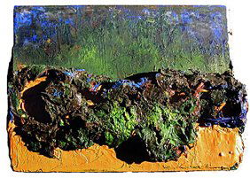 Leslie Wayne: Summer Libretto: Leslie Wayne: Summer Libretto, 1992, Oil on wood, 6 x 8 inches