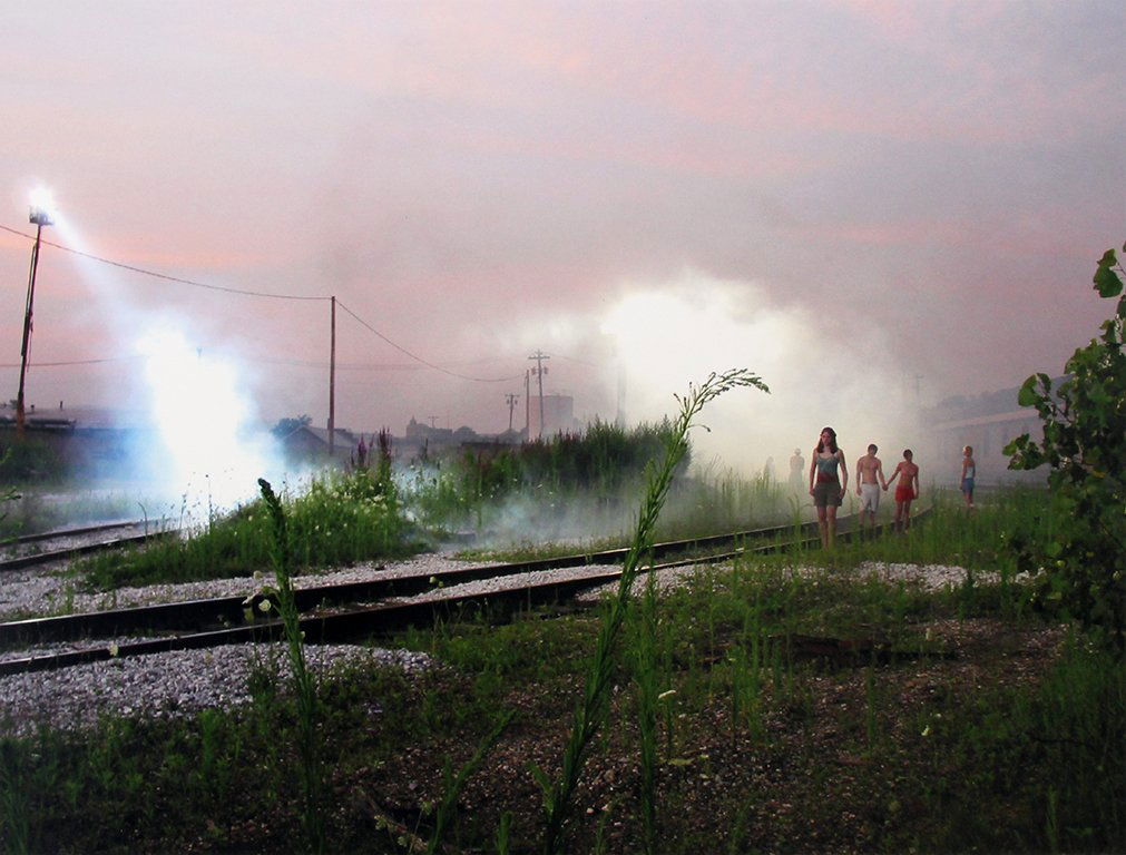 Gregory Crewdson Production Still (Railway Children),: Digital chromogenic print From the numbered edition of 20 Signed and numbered in ink on recto Provenance: Gagosian Gallery, Beverly Hills, CA, tag on verso Image: 11.75 x 15.75 inches; Sheet: 14 x 17.