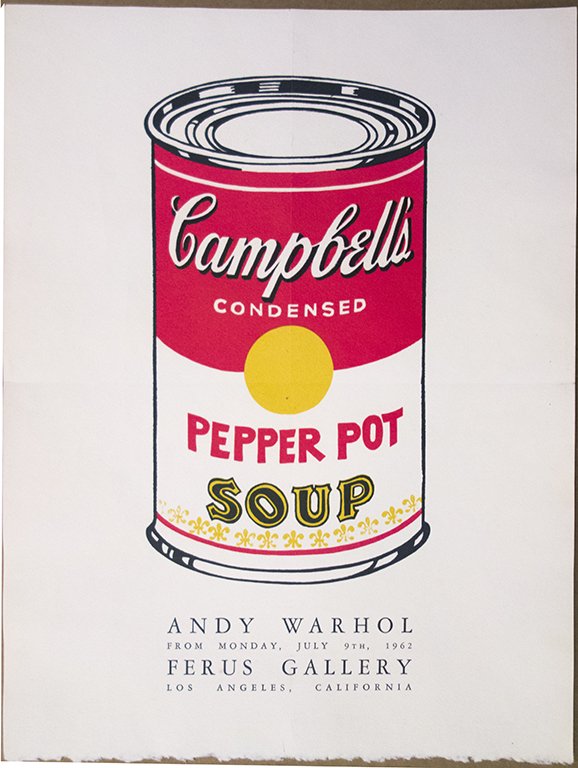 Various Artists Lot of 23 Suite of 23 Original posters: Including the following artists: Andy Warhol, Billy Al Bengston, John Mason, Ed Moses, Craig Kauffman, Frank Stella, Joseph Cornell, John Altoon, Kenneth Price, Roy Lichtenstein, Hassel Smith, Ed Kien