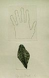 Jim Dine Untitled: Untitled (Hands & Shell); Untitled (3 Shapes); Untitled (2 Shapes), 1968/1969 Etchings Numbered 35/75 From the collaborative portfolio with Lee Friedlander; Cut from the portfolio sheets with various