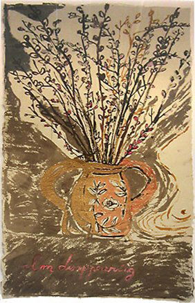 Karen Finley I'm Disappearing: Karen Finley I'm Disappearing 1994 Mixed media on paper Image: 73 x 37 inches; Framed: 78 ½ x 43 inches