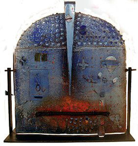 Bertil Vallien Maps III: Bertil Vallien Maps III 1996 Glass Image: 29 ½ x 29 x 9 ¾ inches