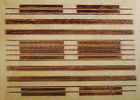 Ed Moses: 1972 Unique mixed media print with tissue paper over paper Signed and dated in pencil on recto Image: 21 ½ x 27 inches; Framed: 29 ½ x 34 ½ inches