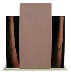 Dan Witz Lori's Arms: 1986 Oil and acrylic on canvas and wood Image: 25 ½ x 24 ½ inches