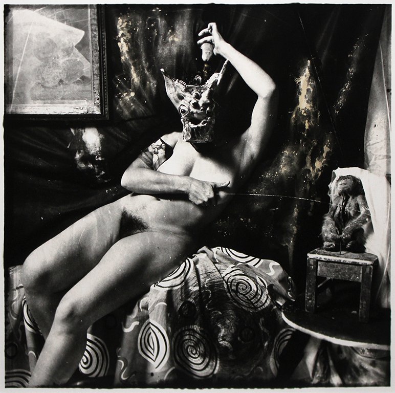 Joel-Peter Witkin: Amour, New Mexico, 1987Gelatin silver printSigned and annotated in pencil on versoGift print aside from the edition of 15Image: 12 x 12 inches; Framed: 26.5 x 20.5 inches
