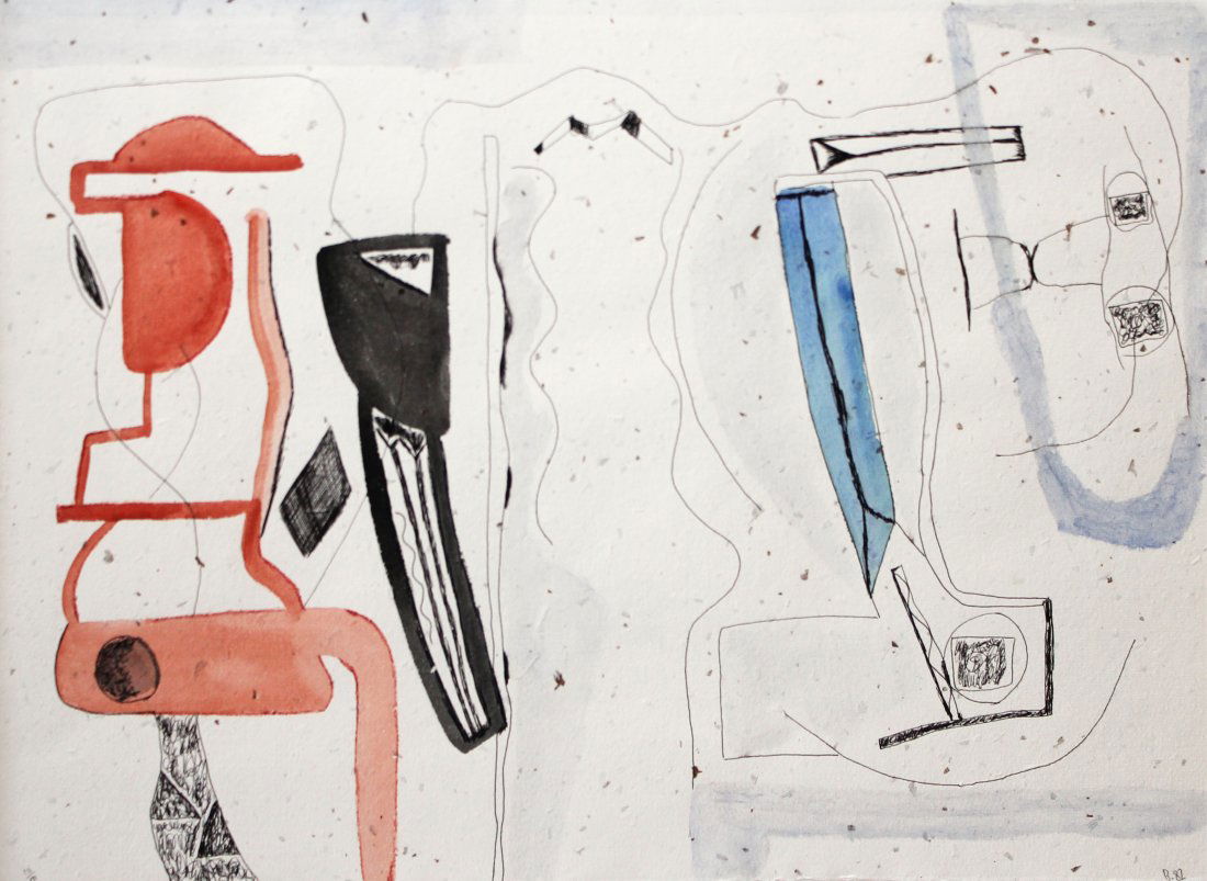 William Brice Untitled: William Brice Untitled, 1982 Lithograph From the numbered edition of 50 Numbered and annotated in pencil on recto Sheet: 18.5 x 26.5 inches; Framed: 28.5 x 34.5 inches