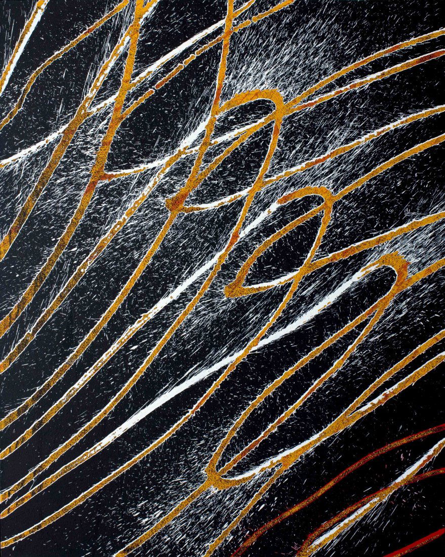 Ed Moses B-Z-Z-Z,: Ed Moses B-Z-Z-Z, 2004 Acrylic on canvas Signed and dated in ink on verso 60 x 48 inches Provenance: Brian Gross Fine Art, San Francisco, tag on verso