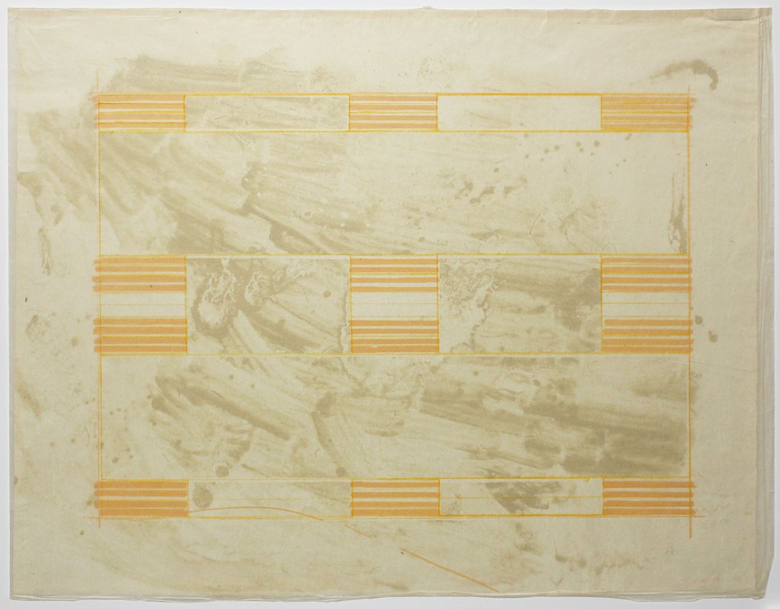 Ed Moses Waft: Ed Moses Waft , 1972 Lithograph From the numbered edition of 50 Signed, numbered and dated with chopmark on recto Sheet: 24 x 31 inches; Framed: 32 x 41 inches