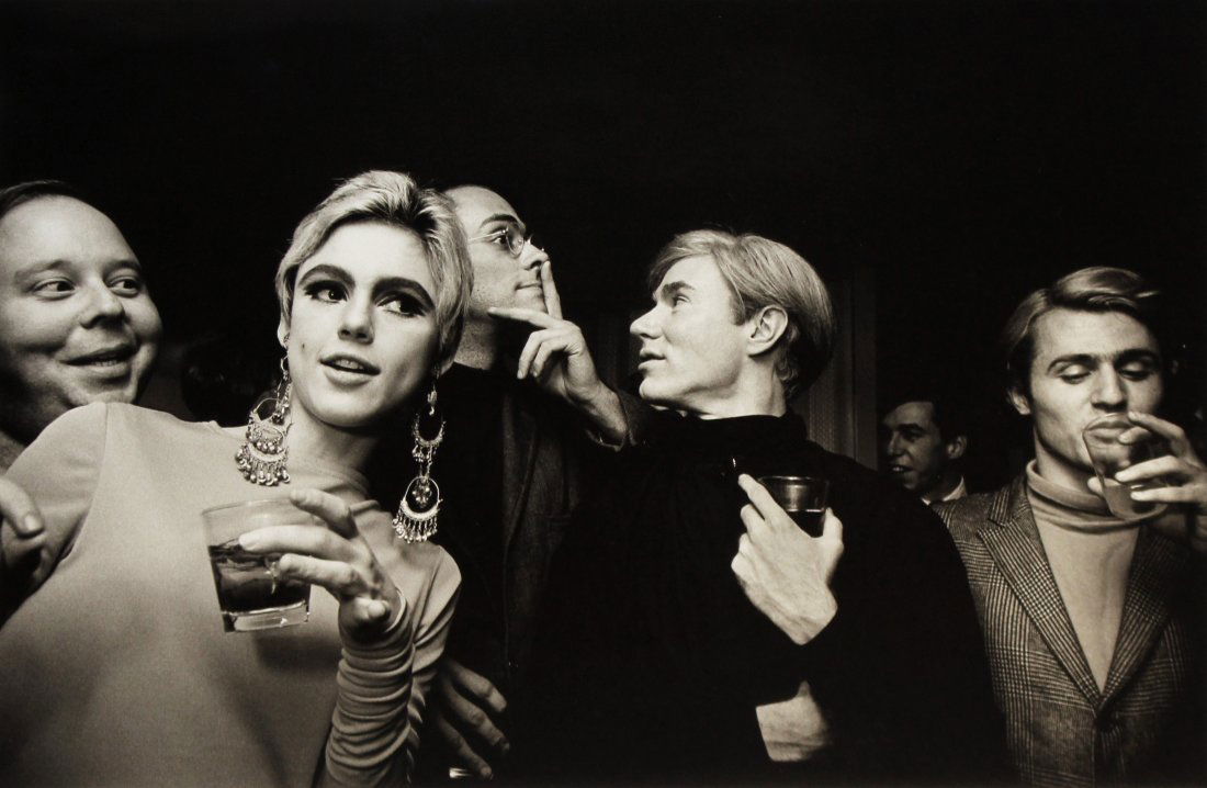 Steve Schapiro Andy Warhol, Edie Sedgwick, and: Steve Schapiro Andy Warhol, Edie Sedgwick, and entourage, New York , 1965/Printed Later Gelatin silver print From the numbered edition of 25 Signed, titled and dated on verso; Artists stamp on verso I