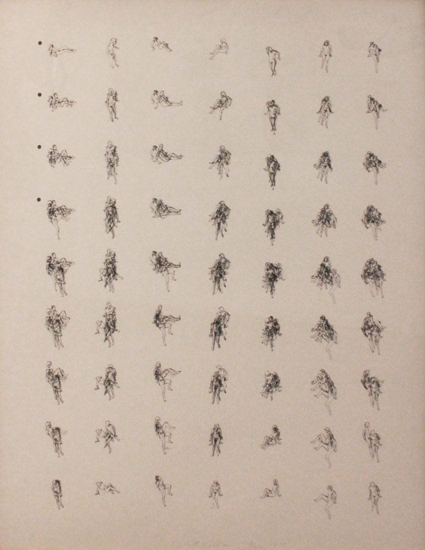 Robert Graham (1938-2008): Robert Graham (1938-2008) Untitled, 1975 From Figure Table Series Silkscreen From the numbered edition of 33 Sheet: 47.25 x 37 inches; Framed: 49.5 x 39 inches Published by Gemini GEL; accompanied by