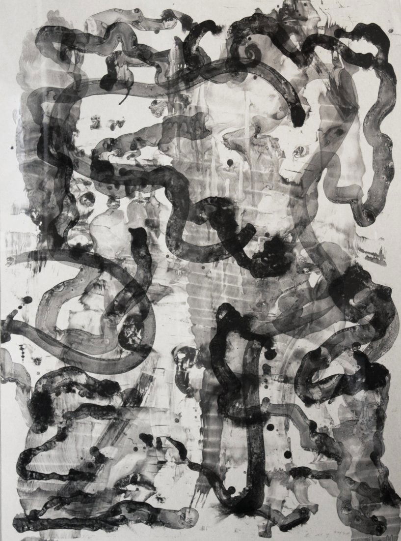Ed Moses (Born 1926) : Ed Moses (Born 1926) Untitled Abstraction V, 1992-2010 Lithograph From the numbered edition of 18 Signed, numbered and dated in pencil on recto Sheet: 46.5 x 34.5 inches; Framed: 58 x 46.5 inches Pu