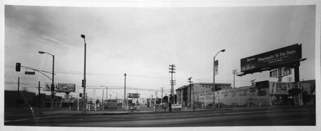 Catherine Opie (Born 1961) : Catherine Opie (Born 1961) Untitled (SideStreet Projects, Pasadena, CA), 1997 Black and white Iris print Signed, numbered and dated in pencil on verso Edition 225 Image: 8.75 x 21.5 inches; Sheet: 1