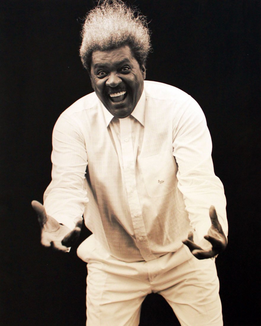 Michel Comte (Born 1954) : Michel Comte (Born 1954) Don King, 1992 Gelatin silver print Signed and dated in pencil on recto Image: 17.75 x 13.75 inches; Sheet: 20 x 15.75 inches; Framed: 25.5 x 21.5 inches