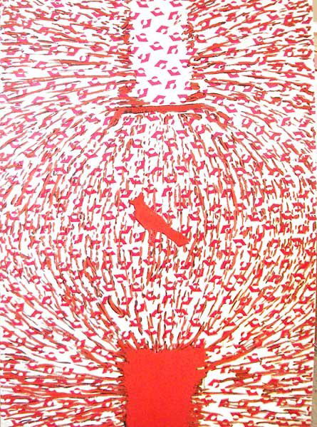 David Amico Between Fields of Light: 1990 Acrylic on canvas Provenance: Ace Gallery, Los Angeles, CA Image: 48 x 32 inches