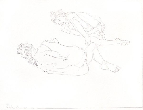 Robert Graham Untitled: 1997 Lithograph Numbered 10/20 Signed and numbered in pencil on recto Image: 10.5 x 14.5 inches; Framed: 19 x 23 inches