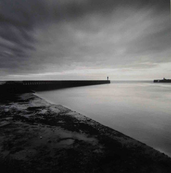 Michael Kenna Channel Crossing, Calais, France: 1997/2000 Sepia-toned gelatin silver print Numbered 37/45 Signed, dated, and numbered in pencil on recto; Signed, titled, dated, and numbered in pencil with the photographer's stamp on verso Image: 7.