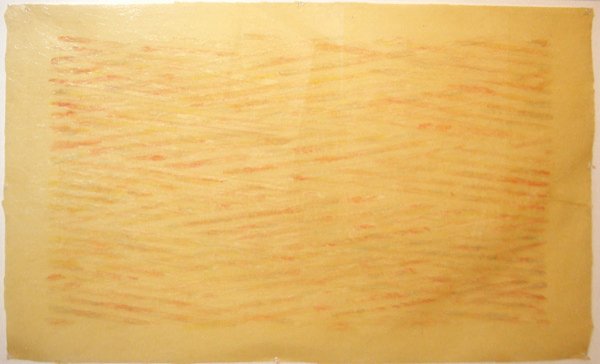 Ed Moses Untitled: c. 1960 Watercolor on rice paper Provenance: From the collection of a Southern California Museum Image: 36 x 48 inches; Framed: 40.5 x 56.5 inches