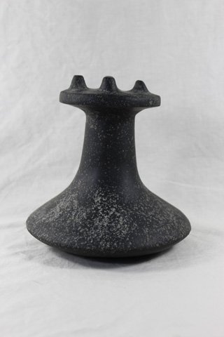 Polynesian Stone Poi Pounder / Pestle: A stunning work of stone art! from the late Byron Anderson collection. To my understanding Byron Anderson collected it in the 1970's from a collector San Diego Ca.The measurements are approximately: 6