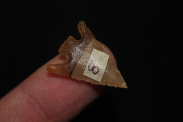 Corner Notch Eastgate: Corner Notch Eastgate Measurement: .95" Origin: Made of Agate and from California