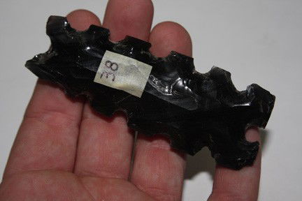 Obsidian Eccentric: Obsidian Eccentric 3.67" long