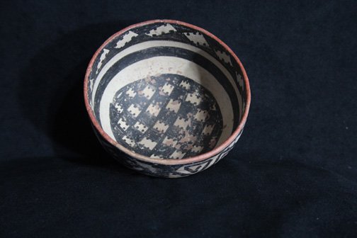 Gila Polychrome Bowl: Gila Polychrome painted bowl – Arizona 3.48” tall