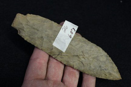 Stem Point: 6.07” Made of Dover Flint and from Paris Kentucky