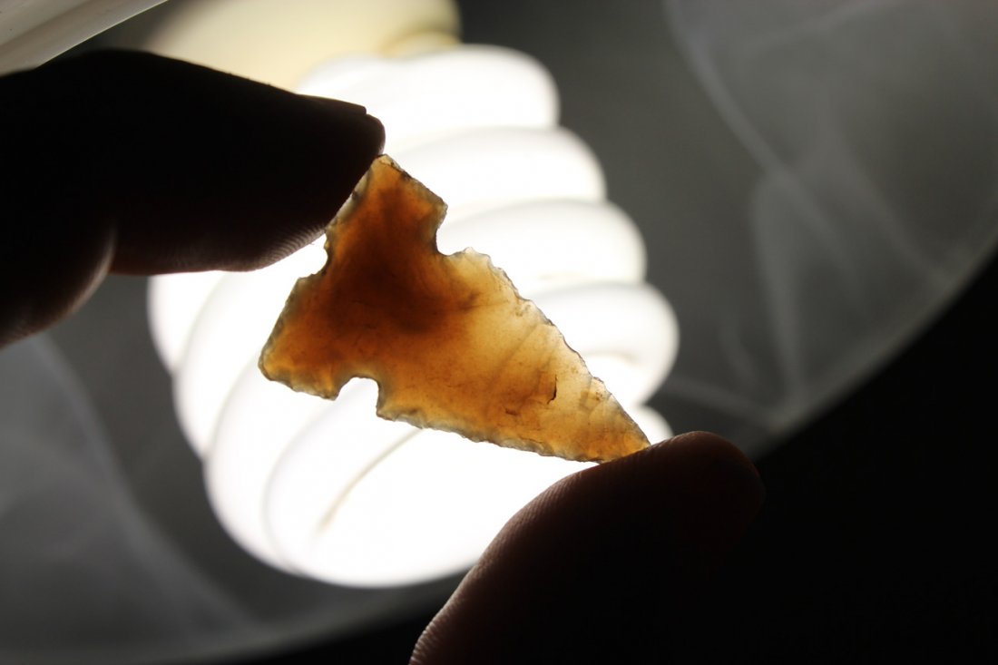 Translucent Tri Notched Point (1 of 4)