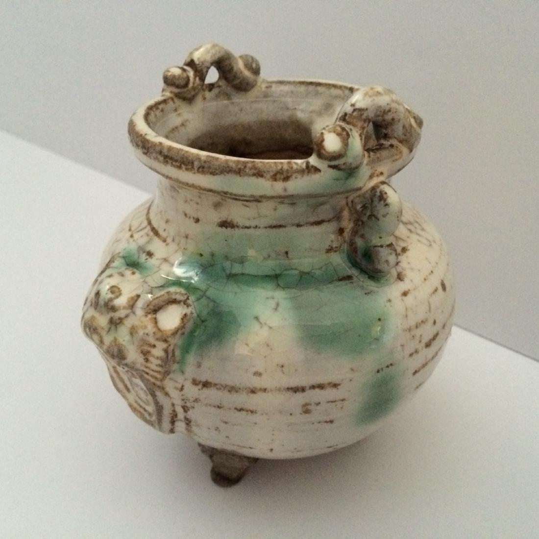 Chinese Antique Porcelain Incense Burner Tripod Base: WAG 600/ xu1248