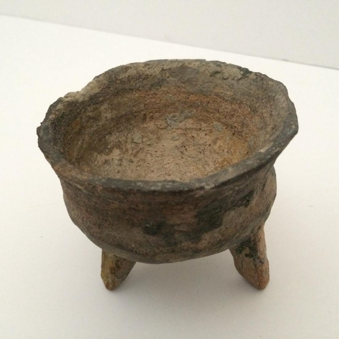 Pre Han Dynasty, Censer Tripod Base, Ceramic (3.5"Dia): WAG 160/ xu4031