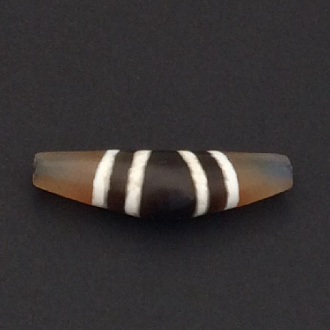 Rare Chinese Dzi Striped Bead (1 of 2)
