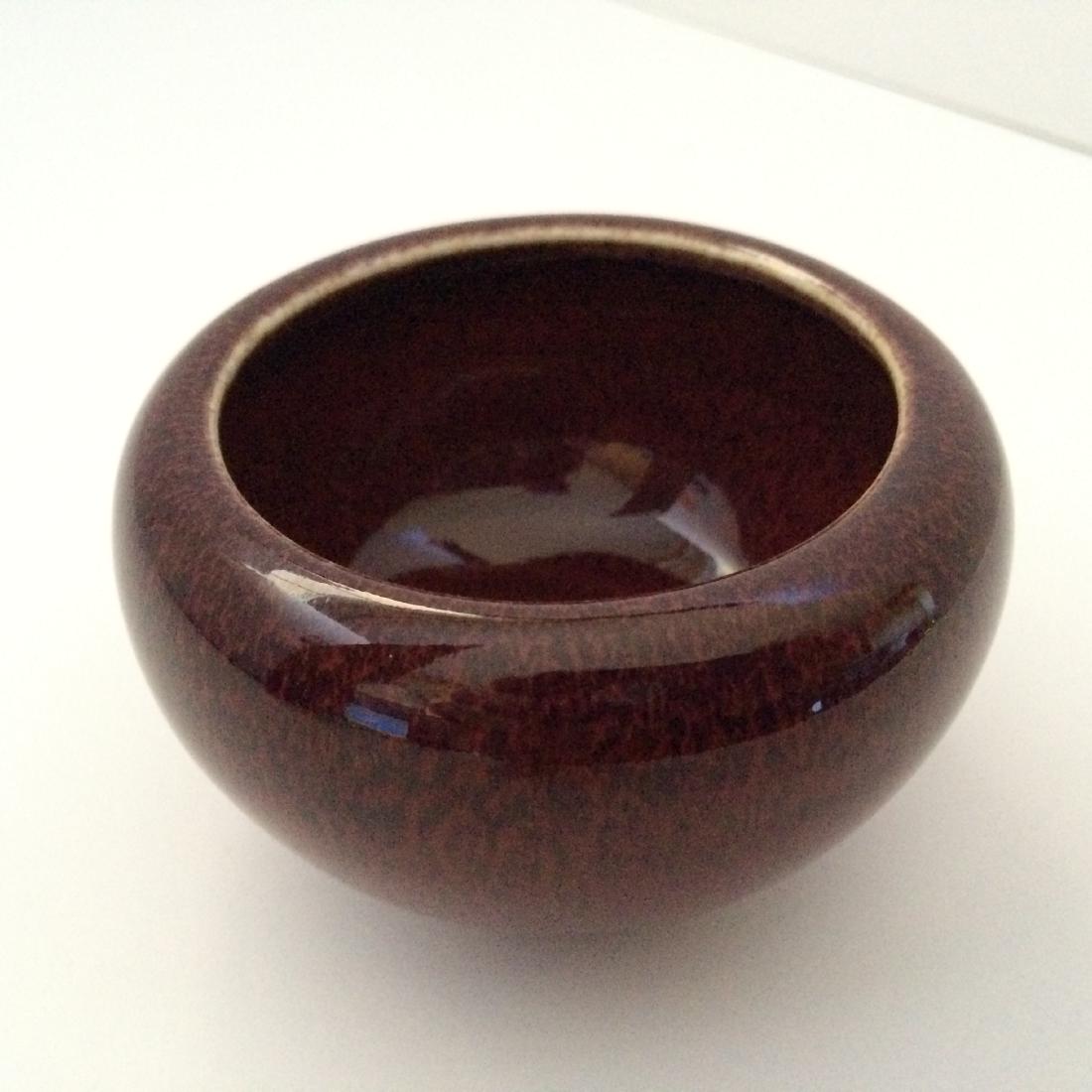 Chinese Qing Dynasty Red Ox Blood Brush Washer: WAG 880 - Height 2"