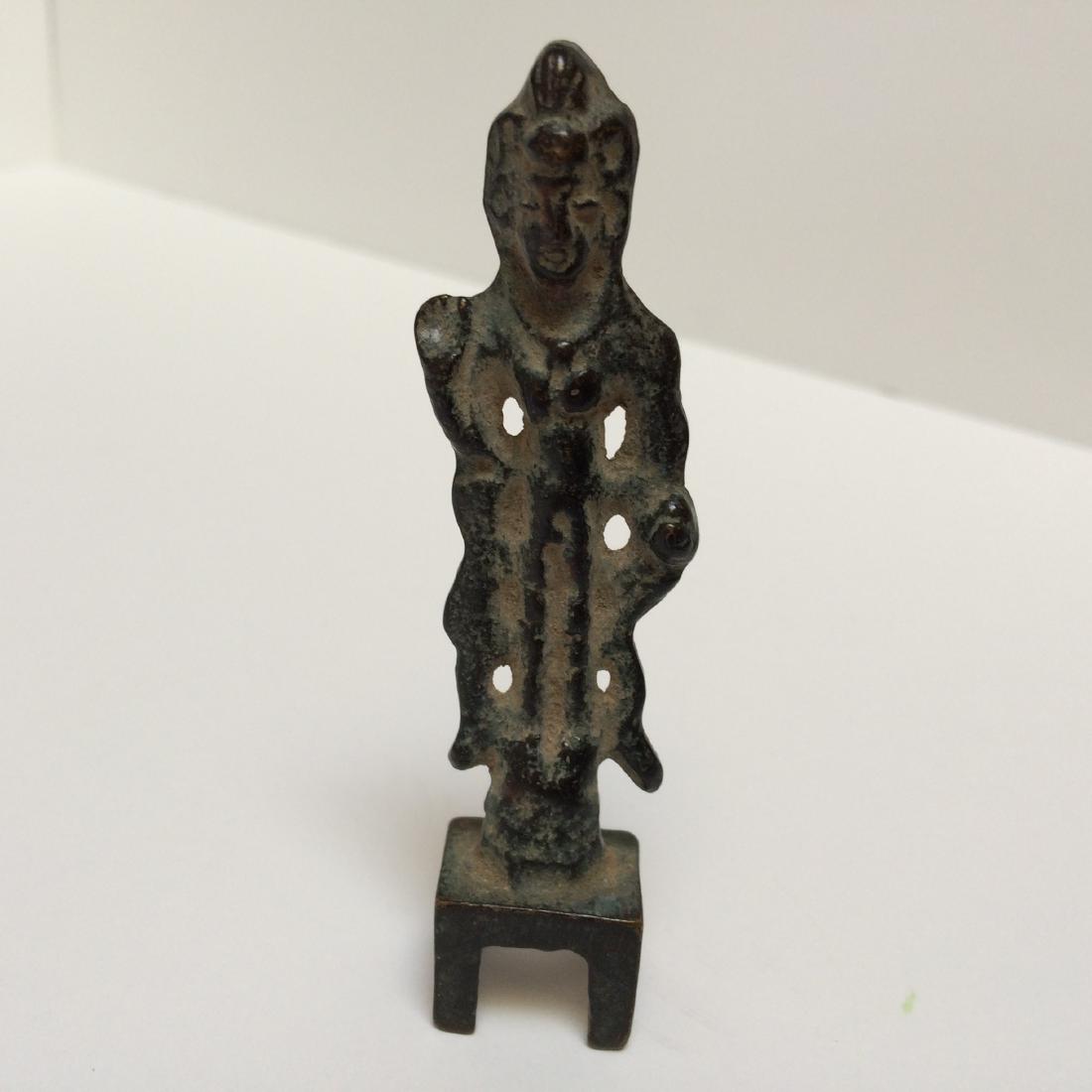 Chinese Tang Dynasty Style Bronze Guan Yin (1 of 3)