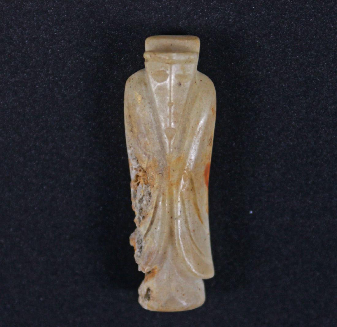 Chinese Han Dynasty Antique Wise Man Pendant: WAG 200 - Length 1.75"
