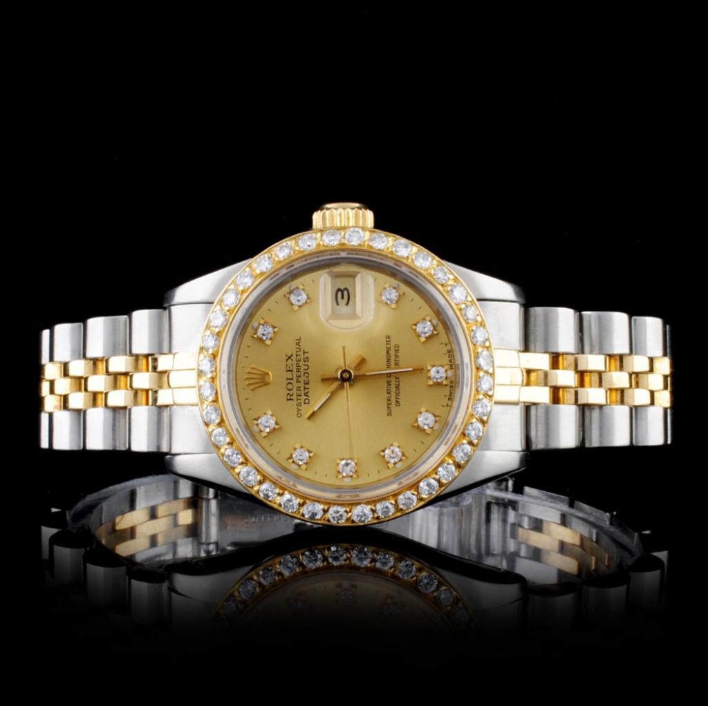Rolex TT DateJust Diamond Ladies Watch (1 of 4)