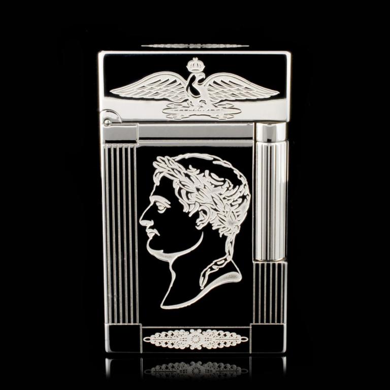 St Dupont Napoleon Platinum Lighter & Pen Set - 2