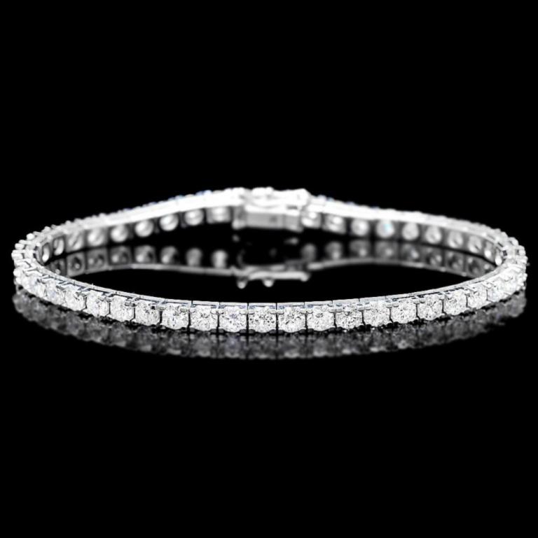 ^18k White Gold 8.00ct Diamond Bracelet: Estimated Retail Replacement Value: $27,500.00 Ref: WAG21500 Item No.: ARA-CRA017 Metal: 18k Solid White Gold Size: 7 Total Item Weight: 10.00 grams Country Made: USA Main Stone: Diamond Carat Total W