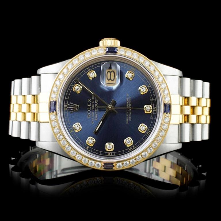 Rolex DateJust 18K/SS Diamond 36mm Watch: Estimated Retail Replacement Value: $18,000.00 Ref: IRA18000+ Item No.: ARXU-043 Specification: Model: DateJust Oyster Movement: Perpetual, Self Winding Function: Date Case Size: 36mm Case Material: S