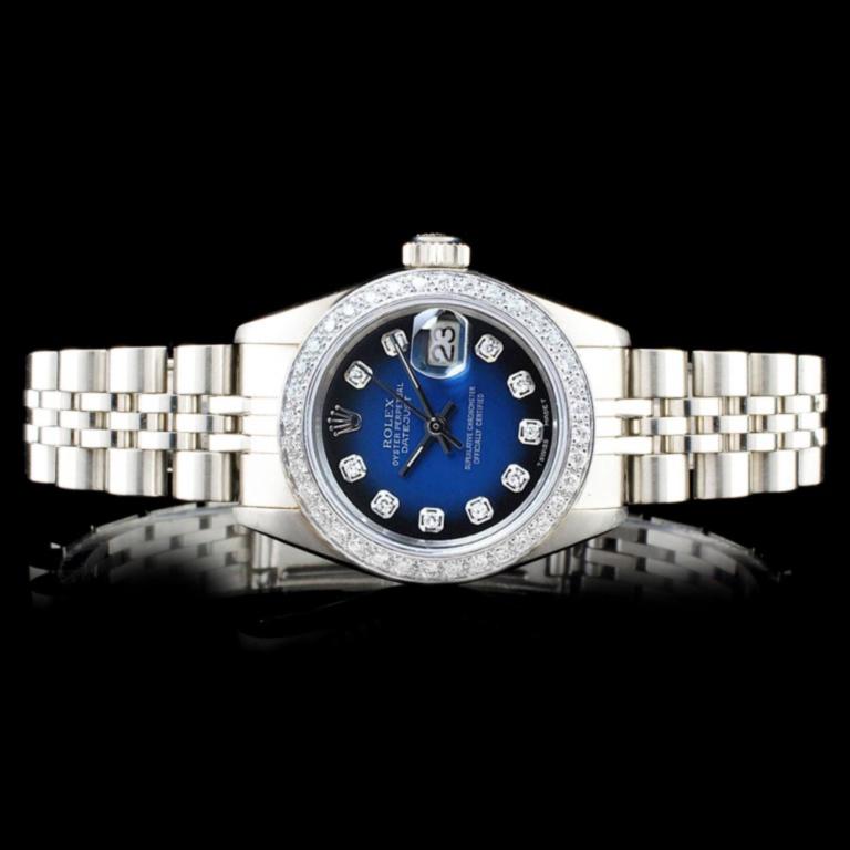 Rolex DateJust Diamond Ladies Watch (1 of 6)