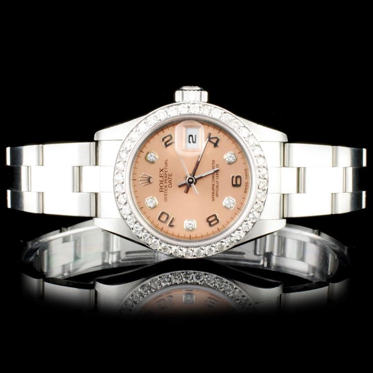Rolex SS DateJust Diamond Ladies Wristwatch (1 of 5)