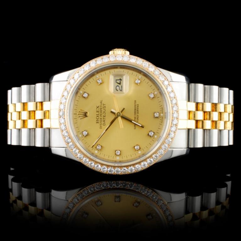 Rolex DateJust Diamond 36MM Wristwatch (1 of 7)