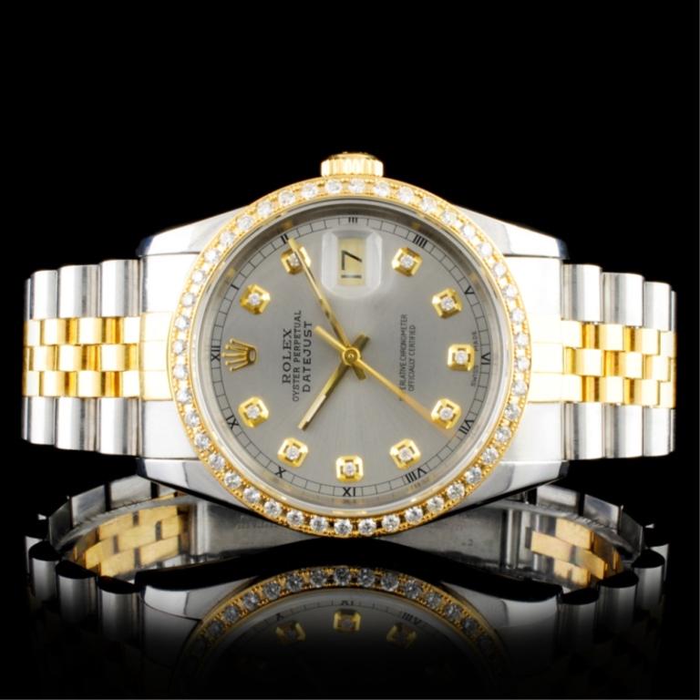 Rolex DateJust Diamond 36MM Wristwatch (1 of 6)