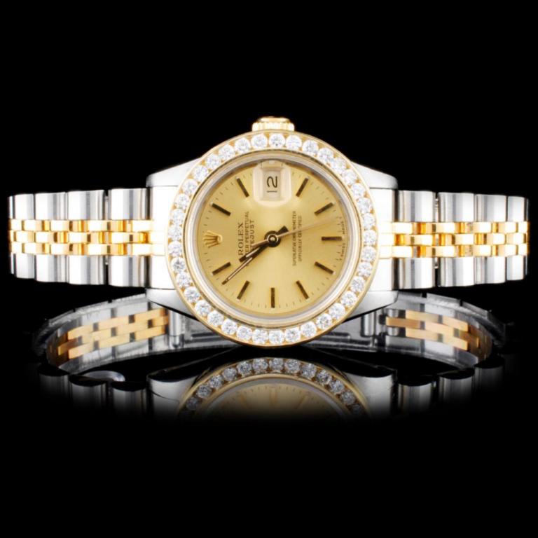 Rolex DateJust Ladies Diamond Wristwatch (1 of 5)