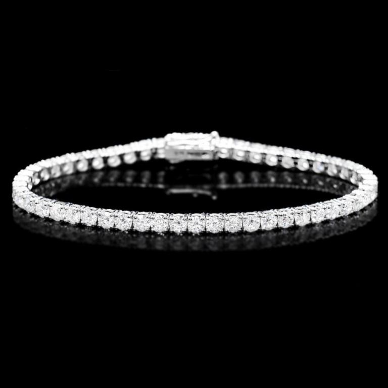 ^18k White Gold 8.00ct Diamond Bracelet (1 of 4)