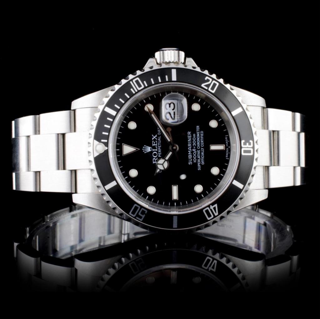 Rolex Submariner Stainless Steel Wristwatch (1 of 5)