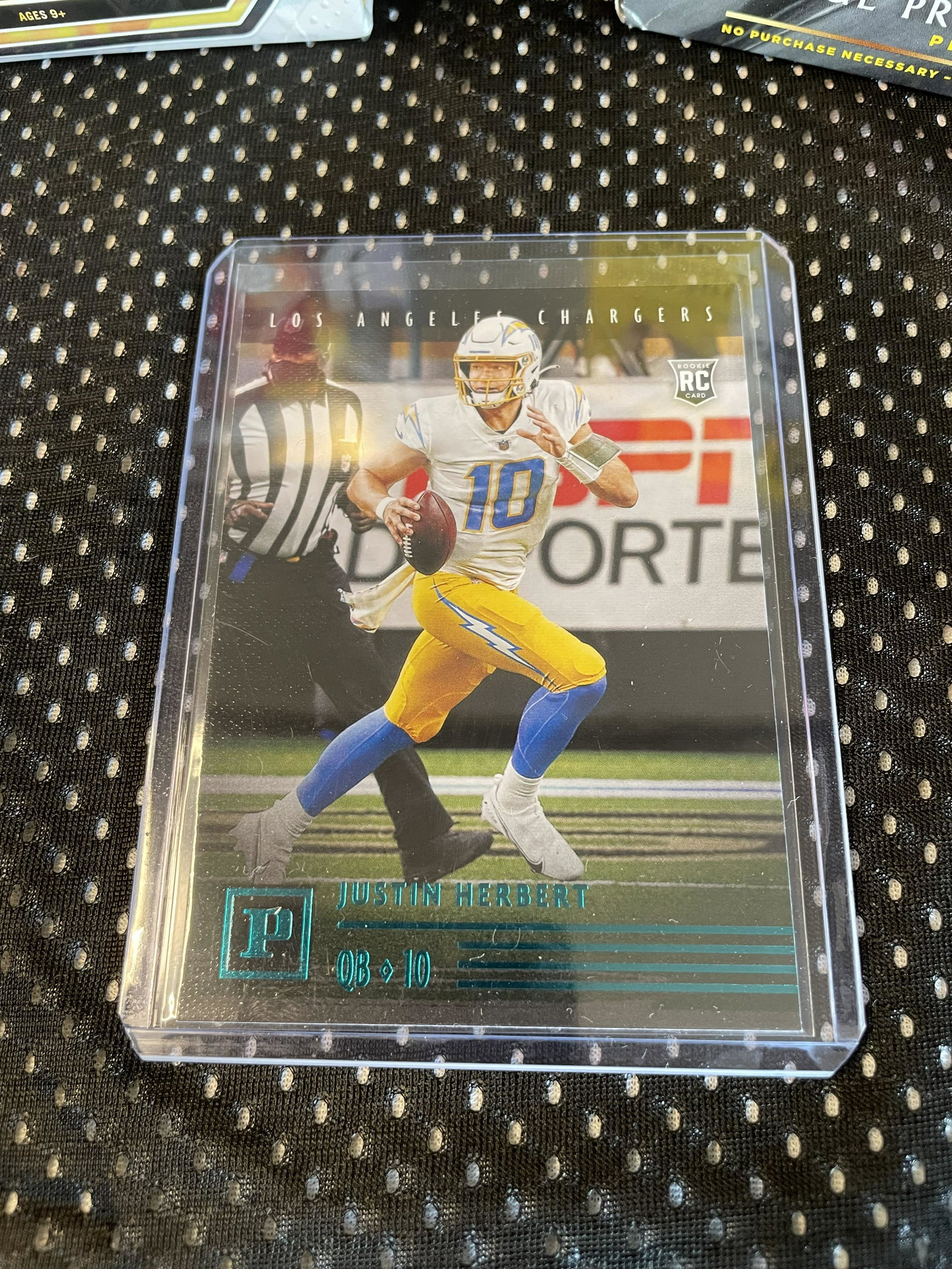 Justin Herbert Rookie TEAL PARALLEL (1 of 2)